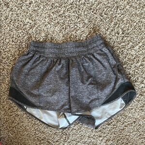 Gray Lululemon size 4 Athletic Shorts